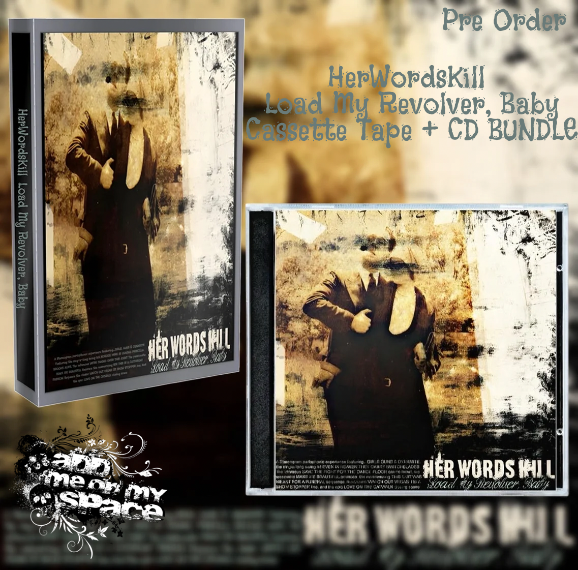 PRE-ORDER HerWordsKill Load My Revolver, Baby BUNDLE