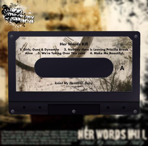PRE-ORDER HerWordsKill Load My Revolver, Baby Cassette Tape